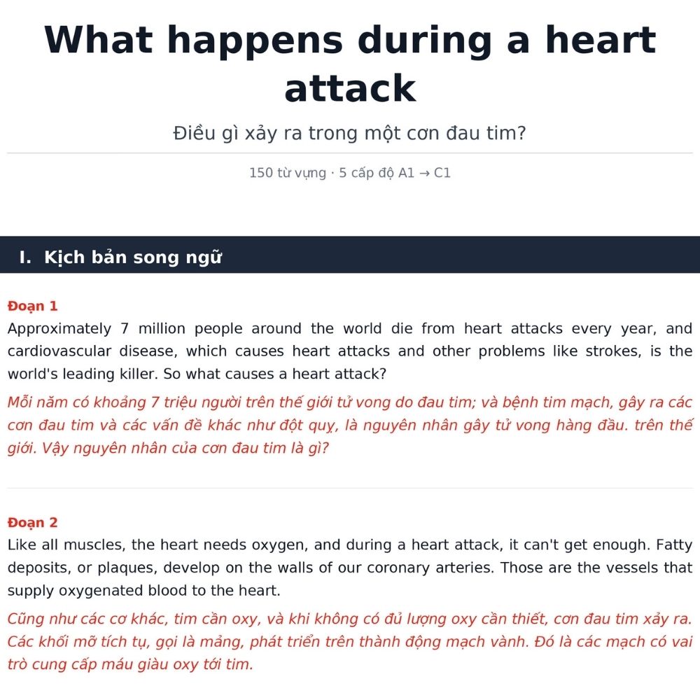 Kịch bản song ngữ Anh–Việt